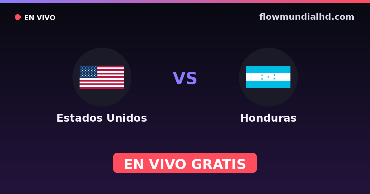 USA vs Honduras — WM-Qualifikation CONCACAF, CONCACAF Nations League · Bilanz und wo man live und kostenlos zusehen kann auf FlowMundial HD