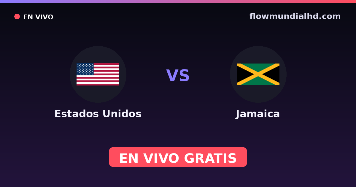 USA vs Jamaika — WM-Qualifikation CONCACAF, Internationale Freundschaftsspiele · Bilanz und wo man live und kostenlos zusehen kann auf FlowMundial HD