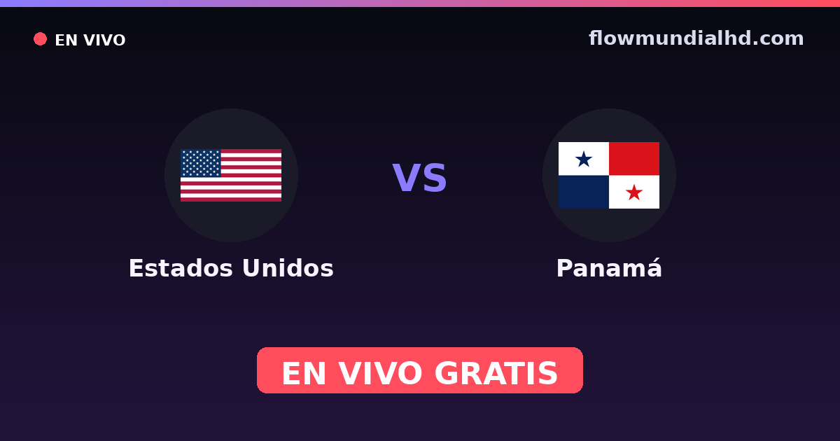 Estados Unidos vs Panamá — Eliminatorias CONCACAF para a Copa, Amistosos Internacionais · histórico e onde assistir ao vivo grátis na FlowMundial HD