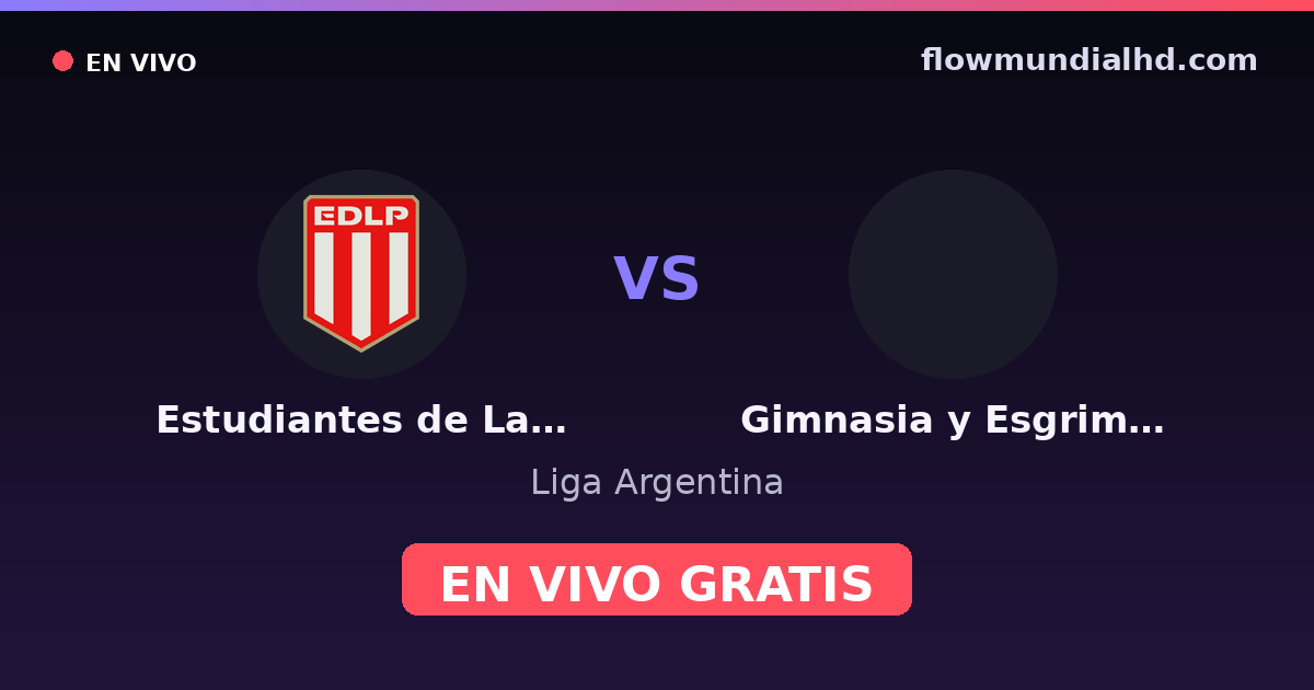 Estudiantes de La Plata vs Gimnasia y Esgrima Mendoza — Liga Argentina · Bilanz und wo man live und kostenlos zusehen kann auf FlowMundial HD