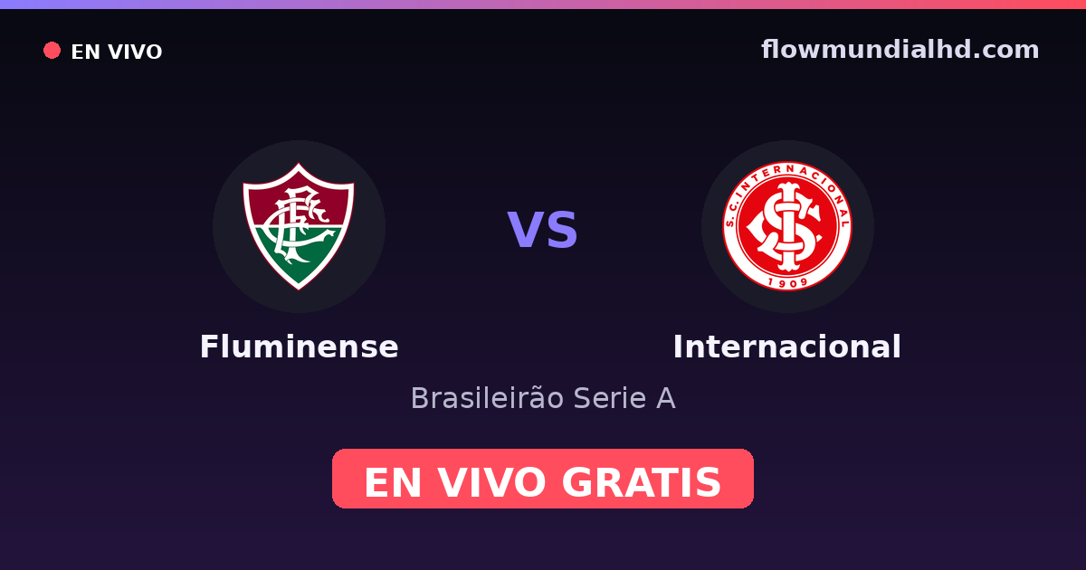 Fluminense vs Internacional — Brasileirão Serie A, Copa do Brasil · head-to-head and where to watch live free on FlowMundial HD