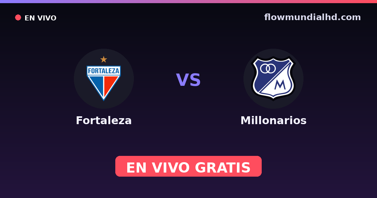 Fortaleza vs Millonarios — Primera A, Primera A, Finalización · Bilanz und wo man live und kostenlos zusehen kann auf FlowMundial HD