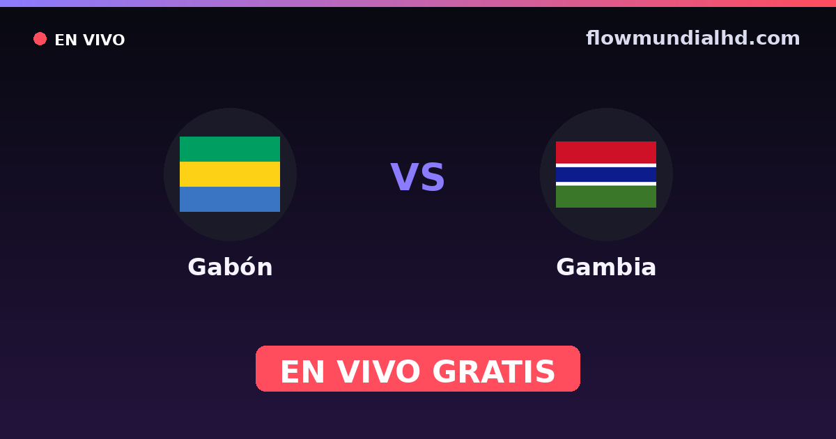 Gabun vs Gambia — World Cup Qual. CAF , Afrika-Cup-Qualifikation · Bilanz und wo man live und kostenlos zusehen kann auf FlowMundial HD