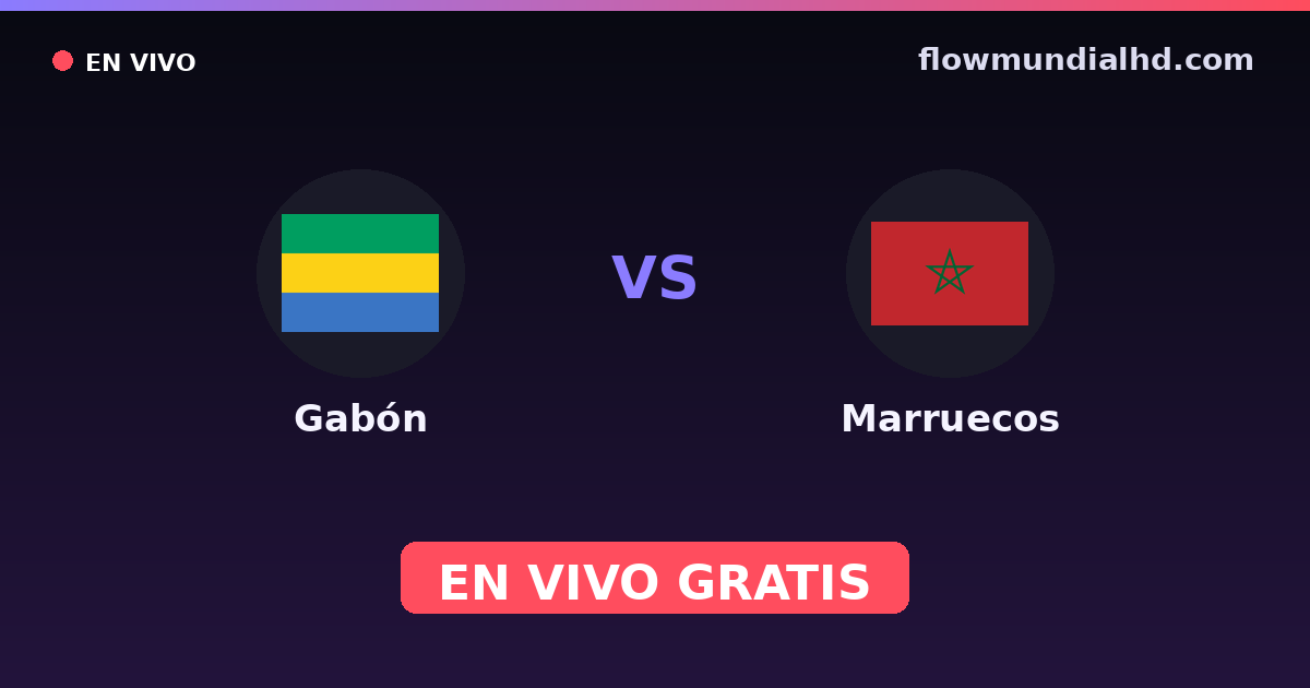 Gabun vs Marokko — Afrikanische Nationenmeisterschaft, World Cup Qual. CAF  · Bilanz und wo man live und kostenlos zusehen kann auf FlowMundial HD