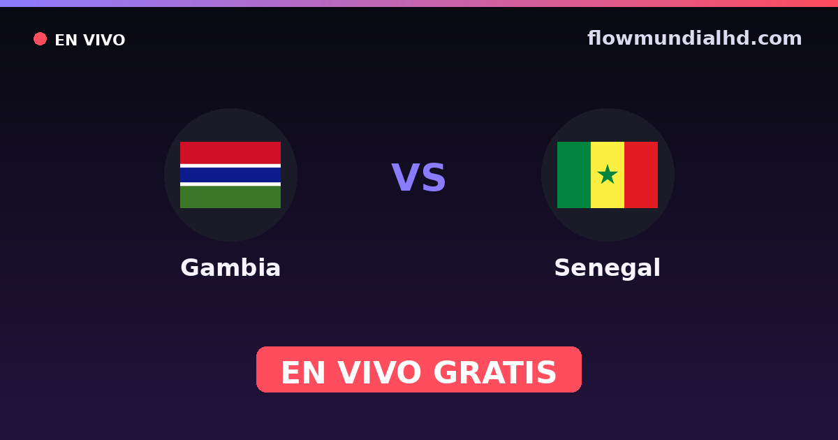 Gambia vs Senegal — World Cup Qual. CAF , Internationale Freundschaftsspiele · Bilanz und wo man live und kostenlos zusehen kann auf FlowMundial HD