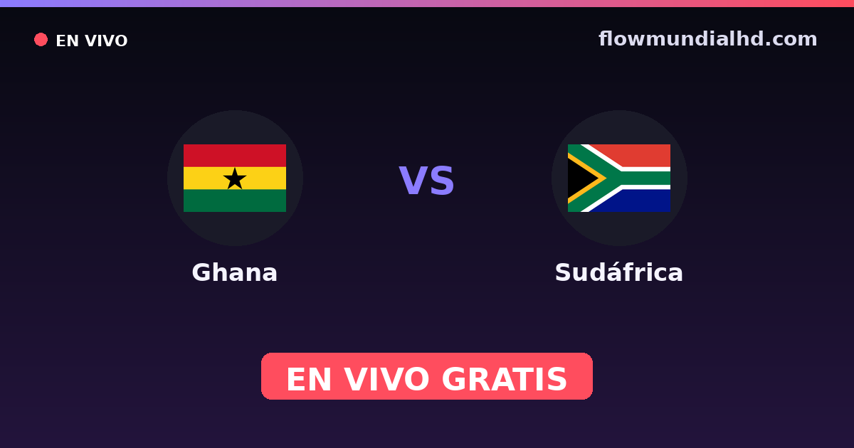 Ghana vs Afrique du Sud — World Cup Qual. CAF , Matchs amicaux internationaux · historique et où regarder en direct gratuitement sur FlowMundial HD