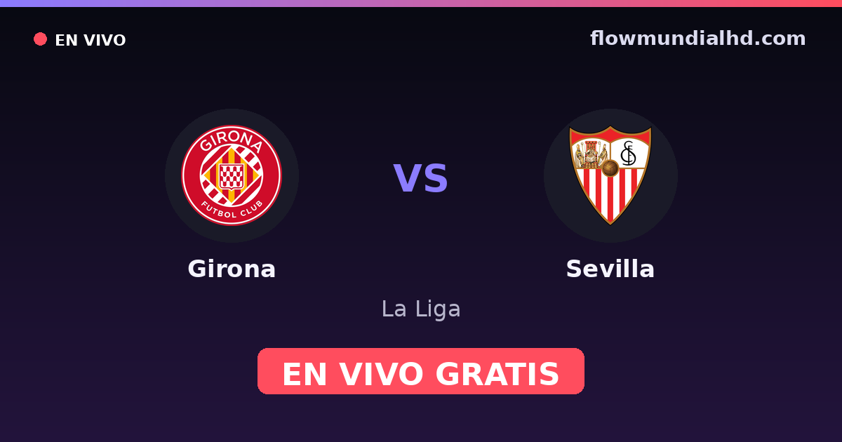 Girona vs Sevilla — La Liga · head-to-head and where to watch live free on FlowMundial HD