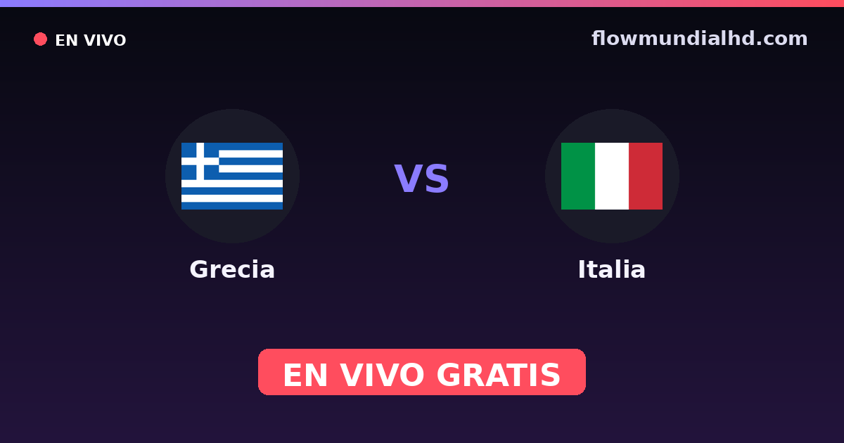 Griechenland vs Italien — EM-Qualifikation, Internationale Freundschaftsspiele · Bilanz und wo man live und kostenlos zusehen kann auf FlowMundial HD