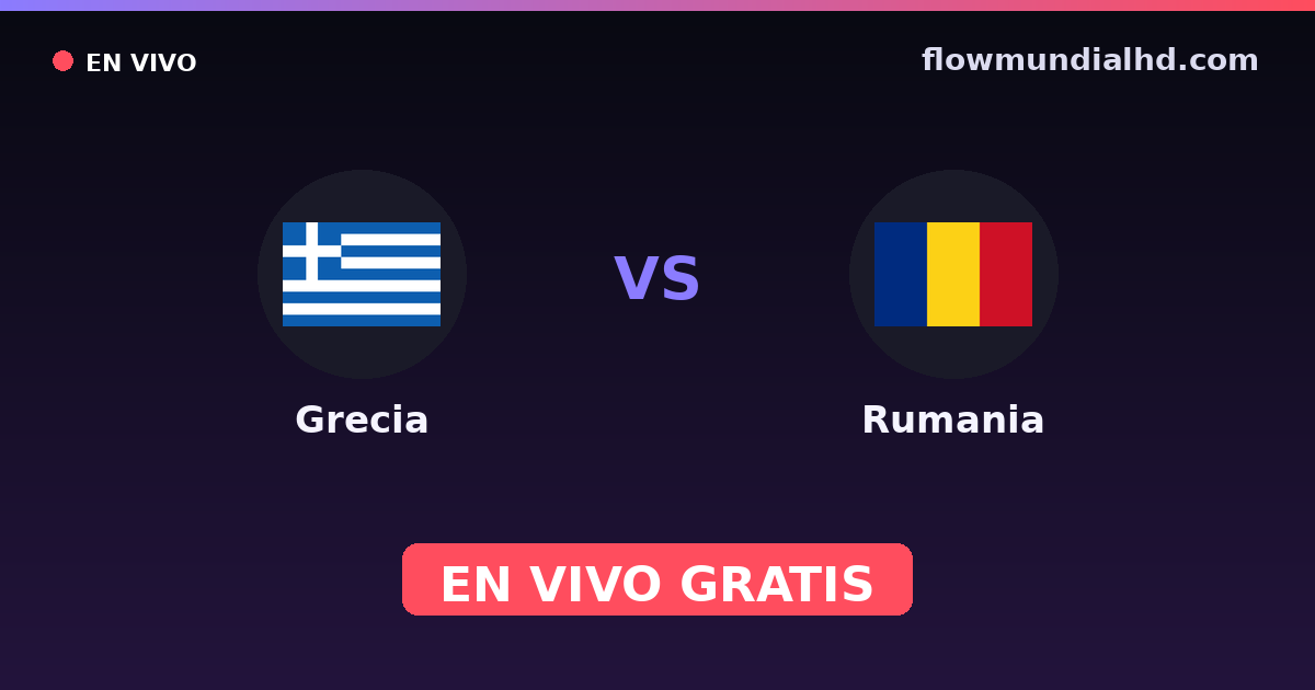 Grèce vs Roumanie — Qualifications Euro, Matchs amicaux internationaux · historique et où regarder en direct gratuitement sur FlowMundial HD