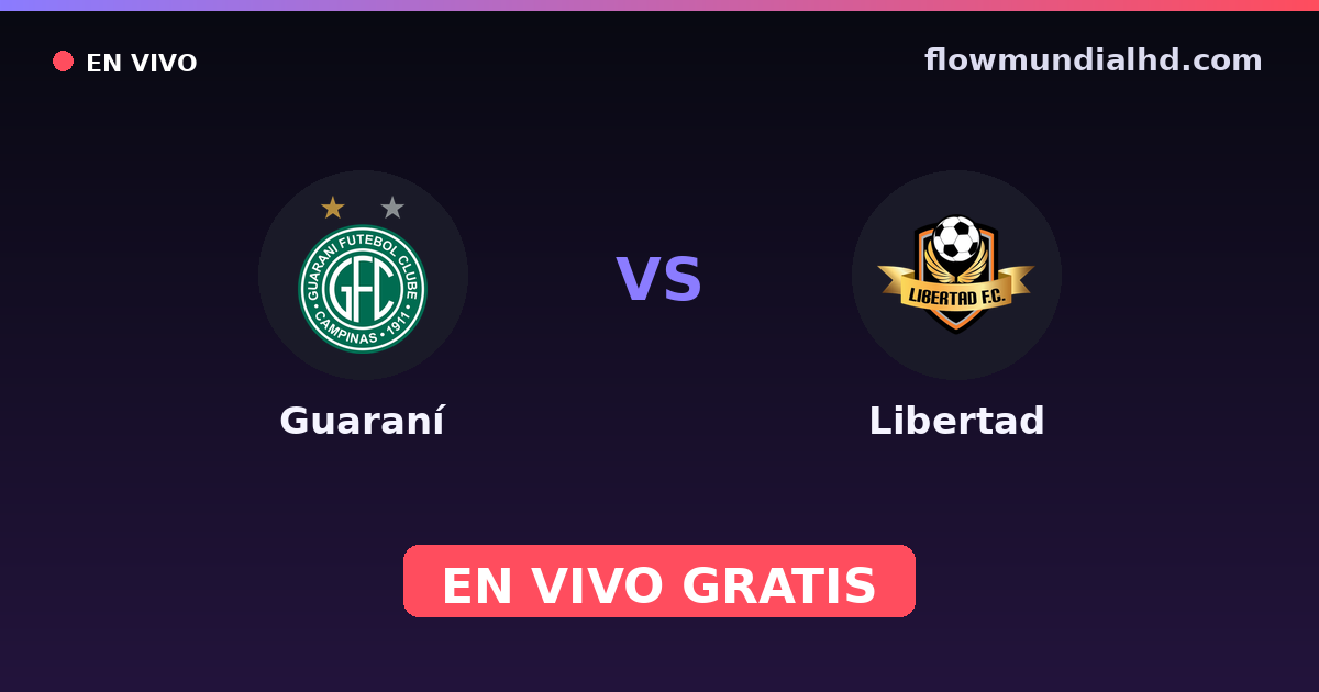 Guaraní vs Libertad — Copa Paraguay, Primera División (Paraguay) · Bilanz und wo man live und kostenlos zusehen kann auf FlowMundial HD