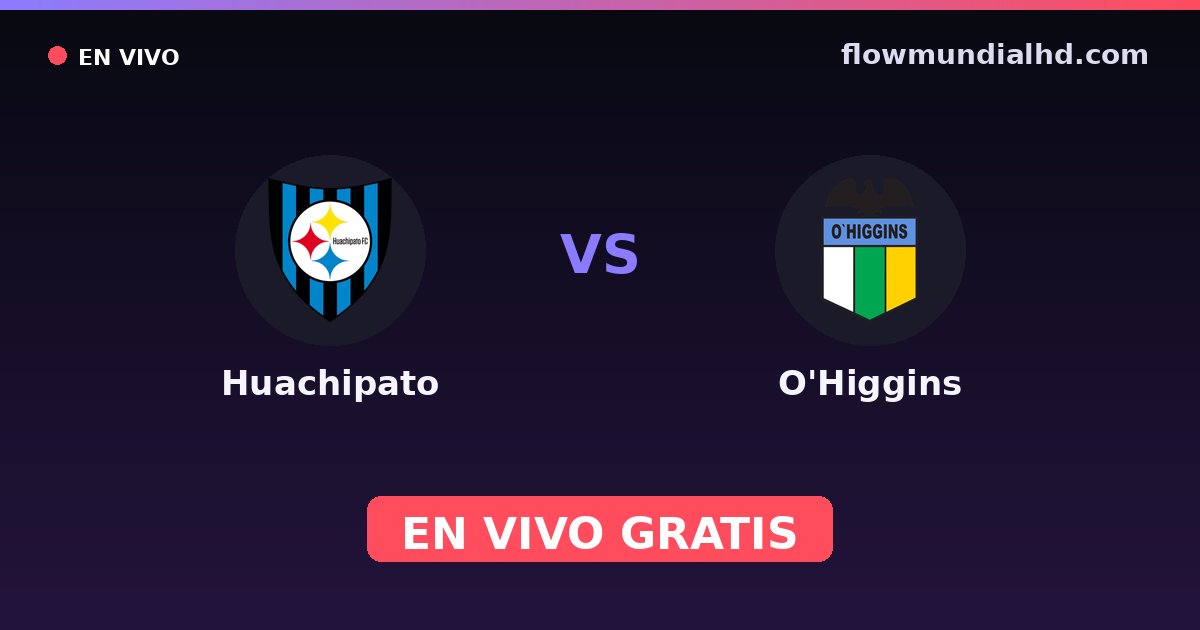 Huachipato vs O'Higgins — Copa Chile, Liga de Primera · Bilanz und wo man live und kostenlos zusehen kann auf FlowMundial HD