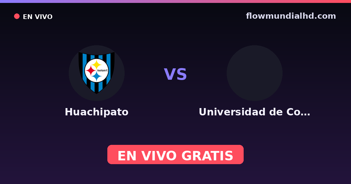 Huachipato vs Universidad de Concepción — Chile Friendly Games, Liga de Primera · historial y dónde ver en vivo gratis en FlowMundial HD