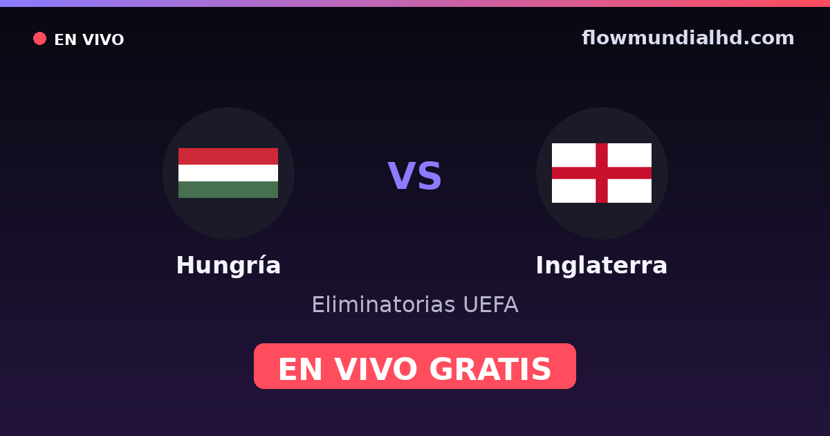 Ungarn vs England — UEFA-Qualifikation, UEFA Nations League · Bilanz und wo man live und kostenlos zusehen kann auf FlowMundial HD