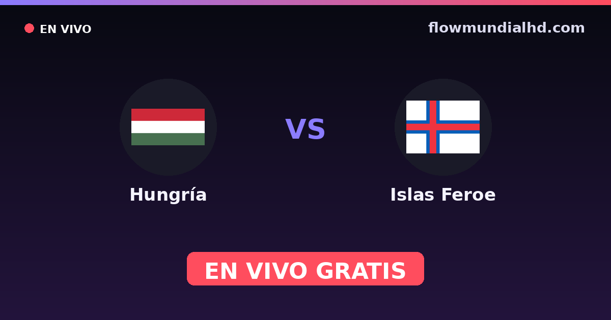 Hungria vs Ilhas Faroé — Qualificacao Euro, Eliminatorias UEFA · histórico e onde assistir ao vivo grátis na FlowMundial HD