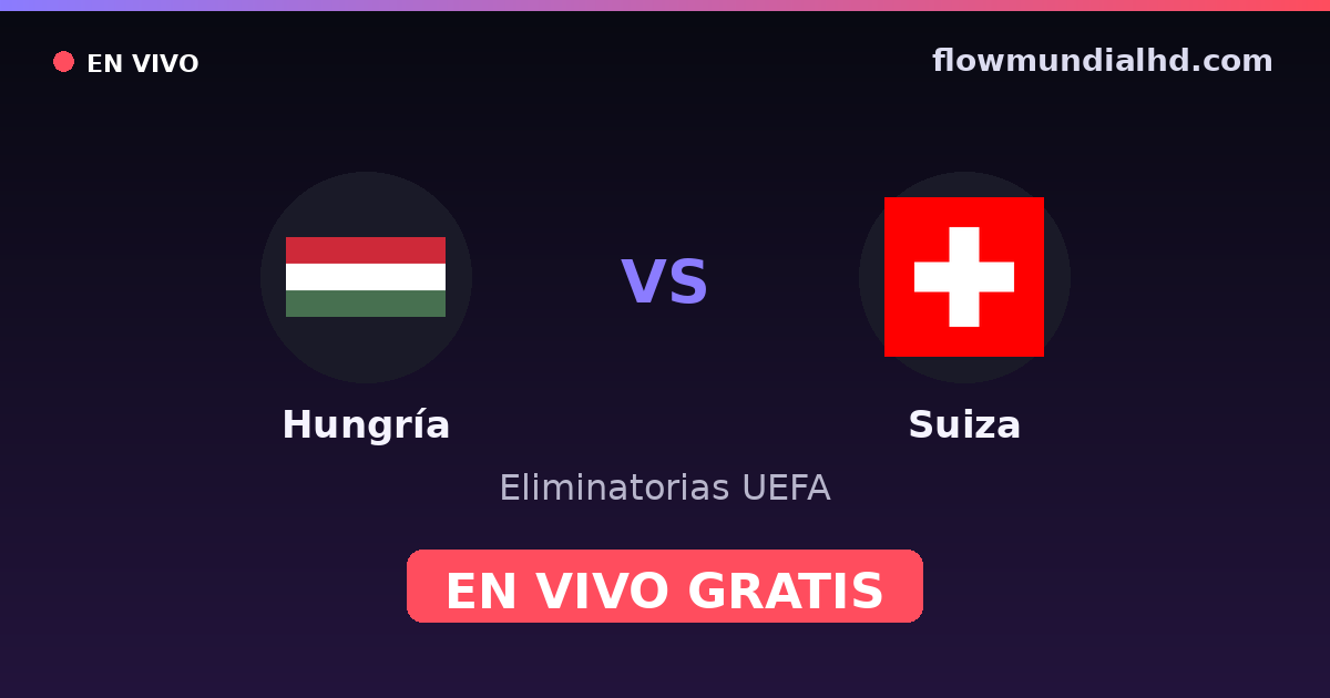 Ungarn vs Schweiz — UEFA-Qualifikation, Europameisterschaft · Bilanz und wo man live und kostenlos zusehen kann auf FlowMundial HD