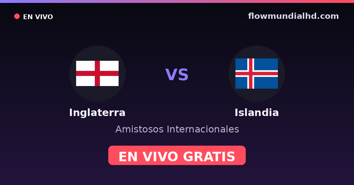England vs Island — Internationale Freundschaftsspiele, Europameisterschaft · Bilanz und wo man live und kostenlos zusehen kann auf FlowMundial HD