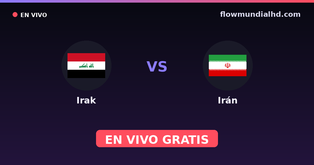 Iraque vs Irã — Copa da Asia, Eliminatorias asiaticas para a Copa · histórico e onde assistir ao vivo grátis na FlowMundial HD