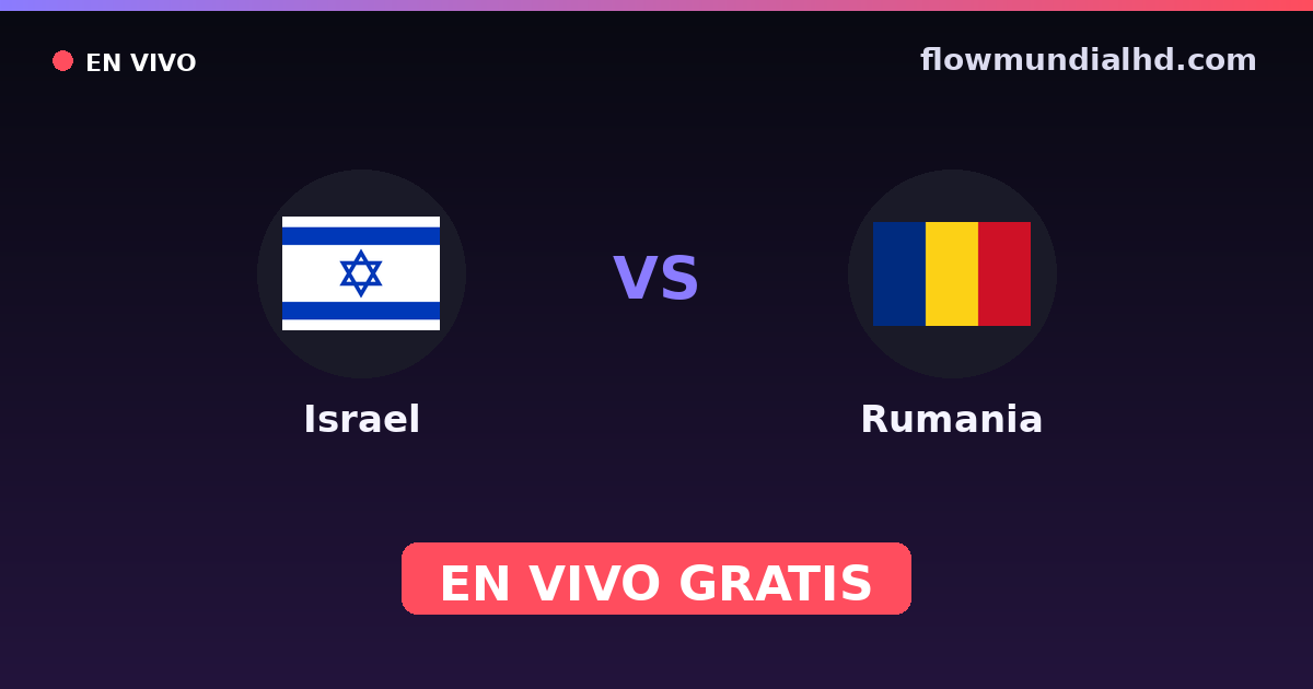 Israël vs Roumanie — Qualifications Euro, Matchs amicaux internationaux · historique et où regarder en direct gratuitement sur FlowMundial HD