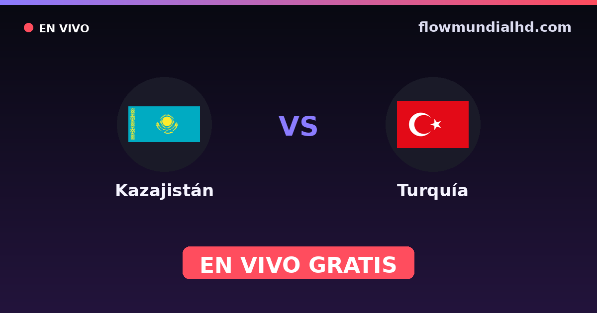 Kasachstan vs Türkei — EM-Qualifikation, UEFA-Qualifikation · Bilanz und wo man live und kostenlos zusehen kann auf FlowMundial HD