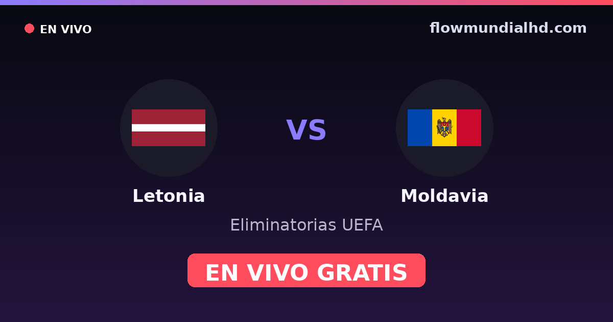 Lettland vs Moldau — UEFA-Qualifikation, UEFA Nations League · Bilanz und wo man live und kostenlos zusehen kann auf FlowMundial HD