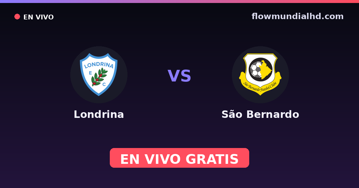 Londrina vs São Bernardo — Brasileirão Série C, Brasileirão Série B · Bilanz und wo man live und kostenlos zusehen kann auf FlowMundial HD
