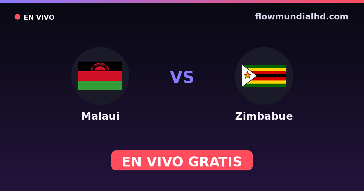 Malawi vs Zimbábue — Copa COSAFA, Copa Africana de Nacoes · histórico e onde assistir ao vivo grátis na FlowMundial HD