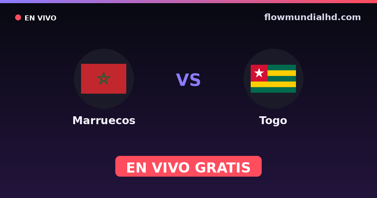 Marokko vs Togo — Afrikanische Nationenmeisterschaft, Internationale Freundschaftsspiele · Bilanz und wo man live und kostenlos zusehen kann auf FlowMundial HD