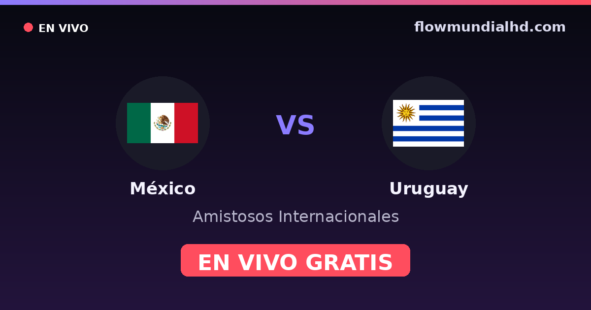 Mexiko vs Uruguay — Internationale Freundschaftsspiele, Copa América · Bilanz und wo man live und kostenlos zusehen kann auf FlowMundial HD