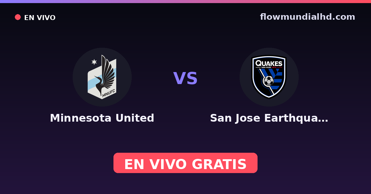Minnesota United vs San Jose Earthquakes — US Open Cup, MLS · Bilanz und wo man live und kostenlos zusehen kann auf FlowMundial HD