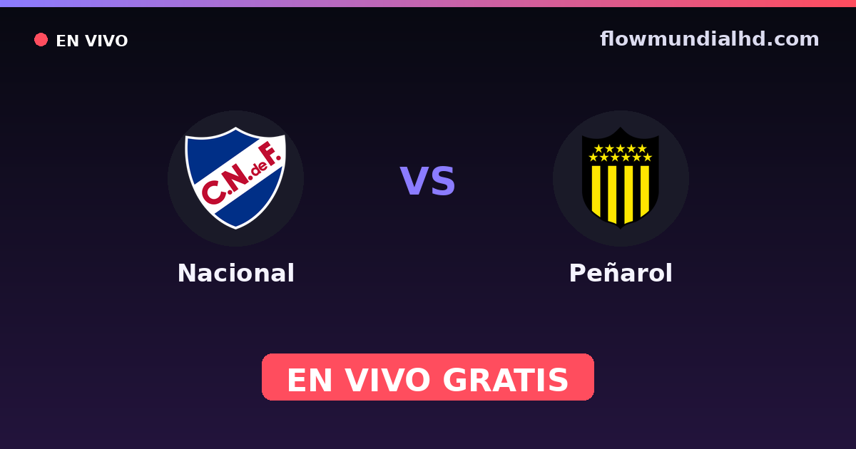 Nacional vs Peñarol — Uruguay LUB · histórico e onde assistir ao vivo grátis na FlowMundial HD