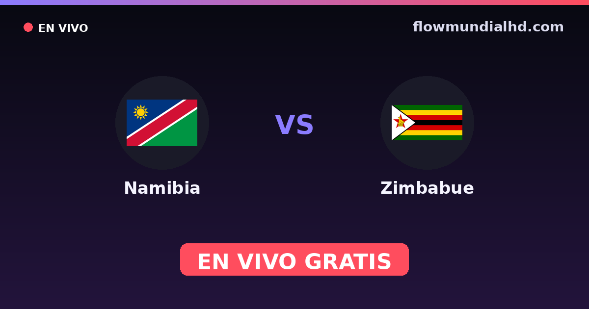 Namibia vs Simbabwe — COSAFA-Cup, Internationale Freundschaftsspiele · Bilanz und wo man live und kostenlos zusehen kann auf FlowMundial HD