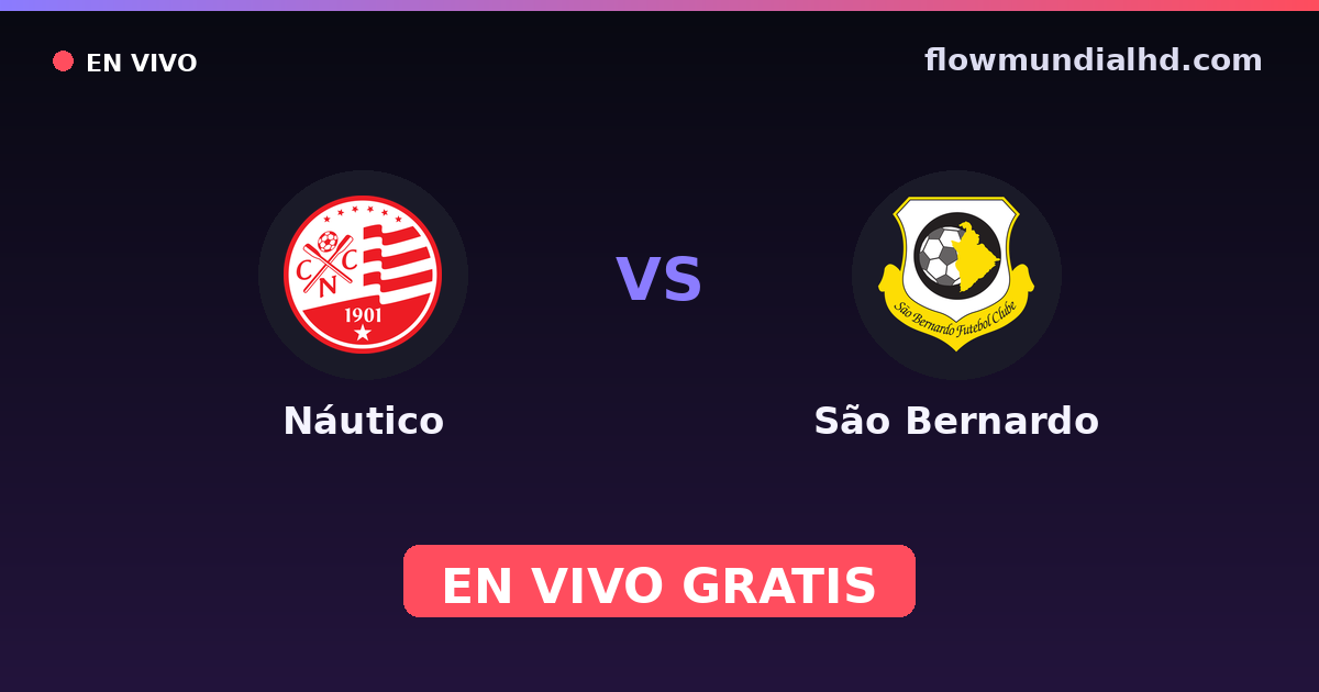 Náutico vs São Bernardo — Brasileirão Série C, Brasileirão Série B · Bilanz und wo man live und kostenlos zusehen kann auf FlowMundial HD