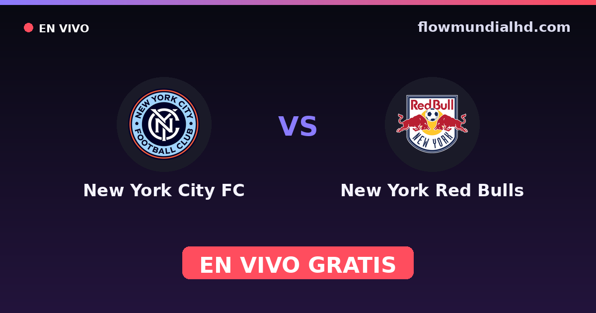New York City FC vs New York Red Bulls — US Open Cup, MLS · Bilanz und wo man live und kostenlos zusehen kann auf FlowMundial HD