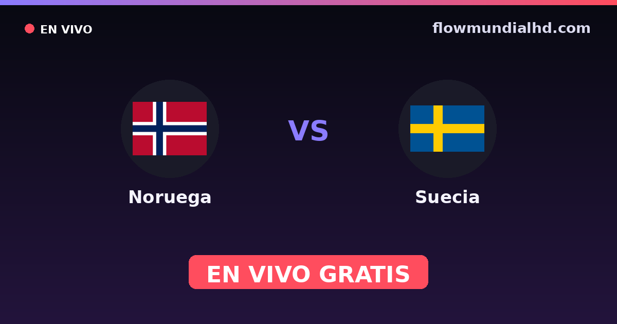 Norvège vs Suède — Qualifications Euro, Matchs amicaux internationaux · historique et où regarder en direct gratuitement sur FlowMundial HD
