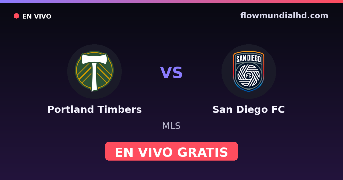 Portland Timbers vs San Diego FC — MLS · Bilanz und wo man live und kostenlos zusehen kann auf FlowMundial HD