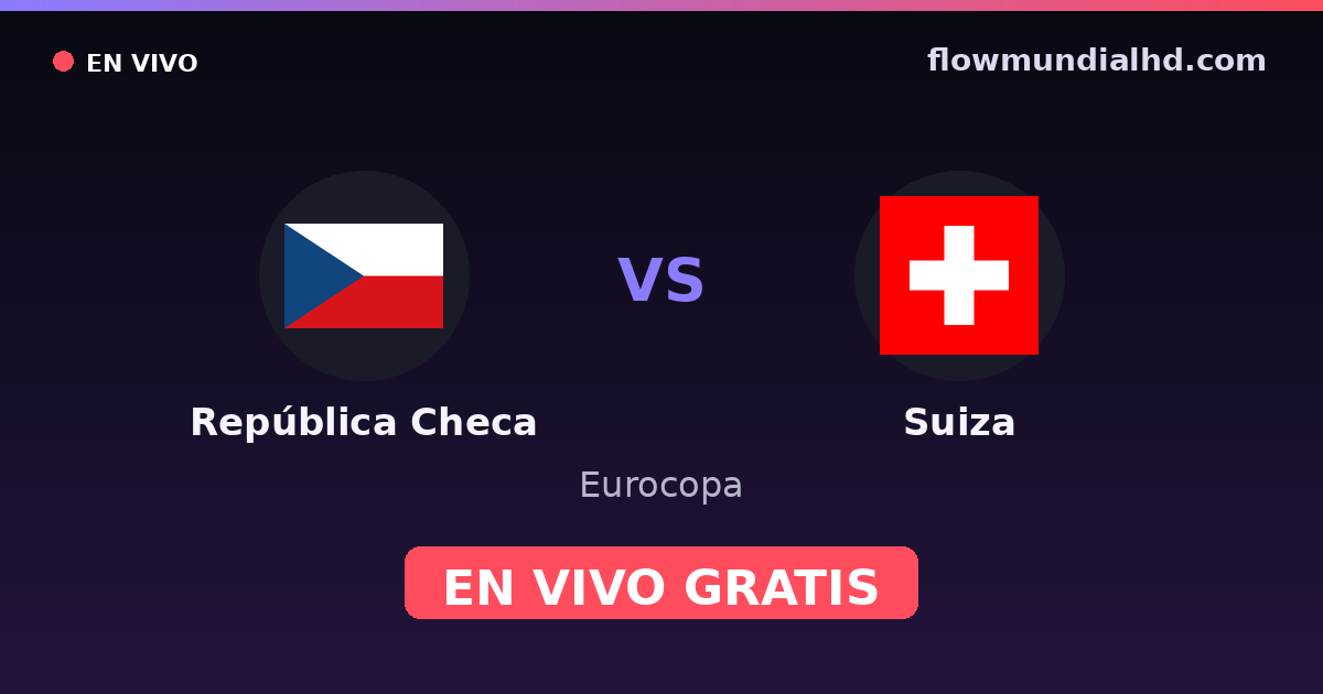 Tschechien vs Schweiz — Europameisterschaft, UEFA Nations League · Bilanz und wo man live und kostenlos zusehen kann auf FlowMundial HD