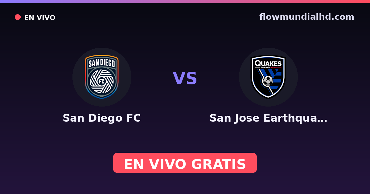 San Diego FC vs San Jose Earthquakes — MLS Preseason, MLS · Bilanz und wo man live und kostenlos zusehen kann auf FlowMundial HD