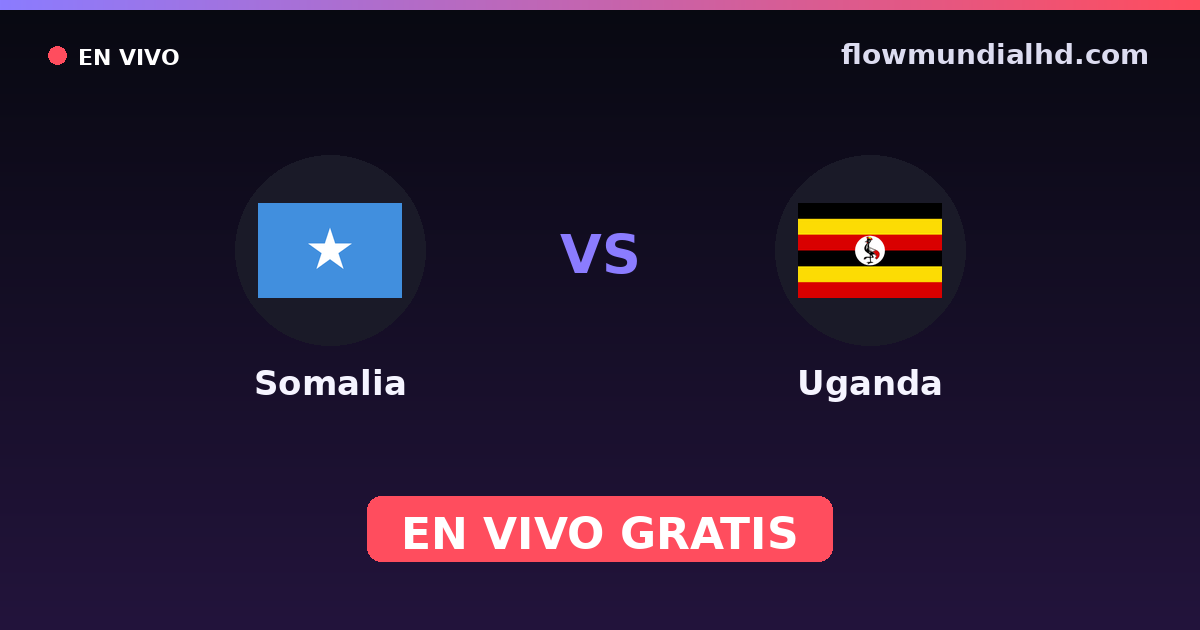 Somalia vs Uganda — World Cup Qual. CAF , Weitere Wettbewerbe · Bilanz und wo man live und kostenlos zusehen kann auf FlowMundial HD