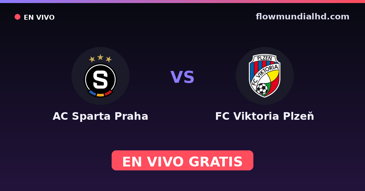 AC Sparta Praha vs FC Viktoria Plzeň — Czech First League, MOL Cup · historial y dónde ver en vivo gratis en FlowMundial HD