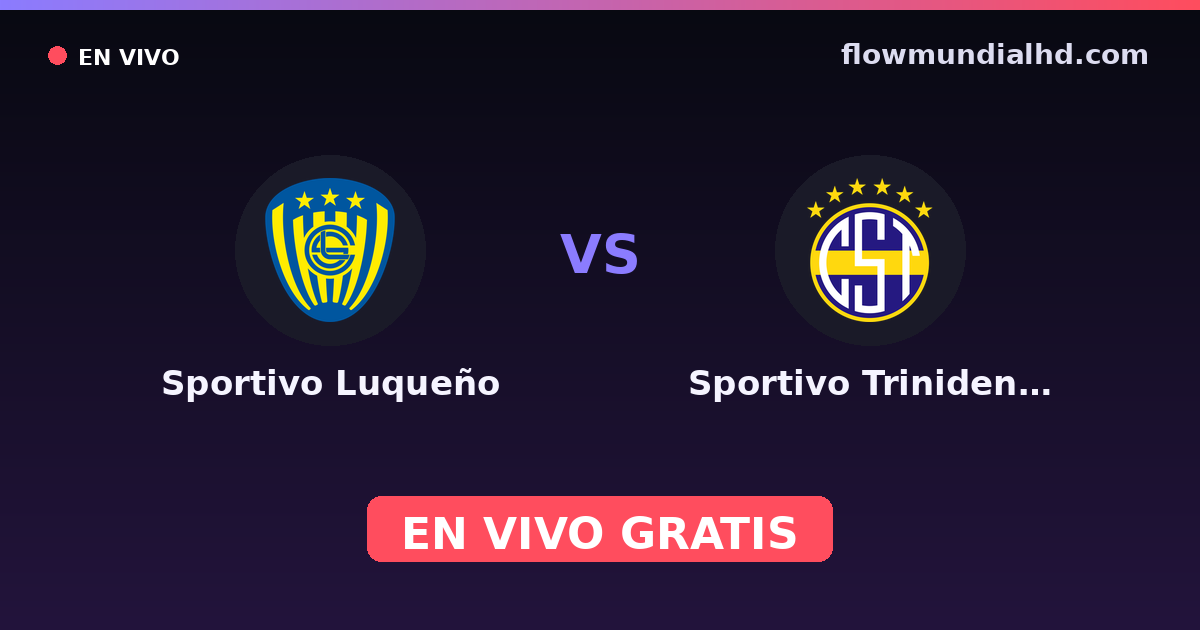 Sportivo Luqueño vs Sportivo Trinidense — Copa Paraguay, Primera División (Paraguay) · historial y dónde ver en vivo gratis en FlowMundial HD